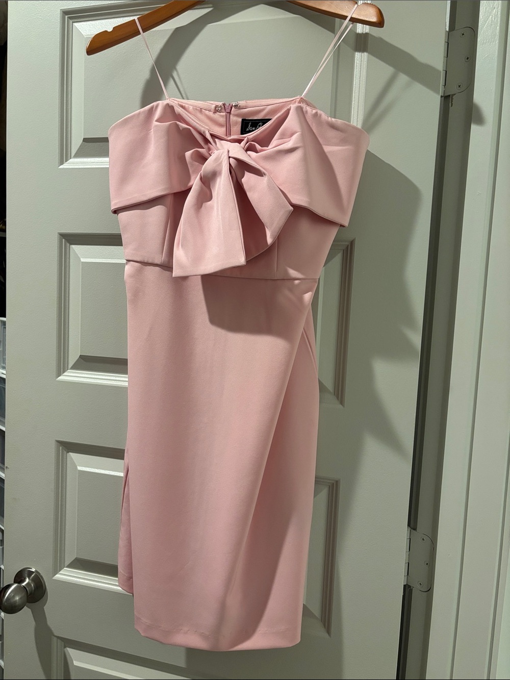 Sam Edelman Blush Pink Midi Dress with Front Bow